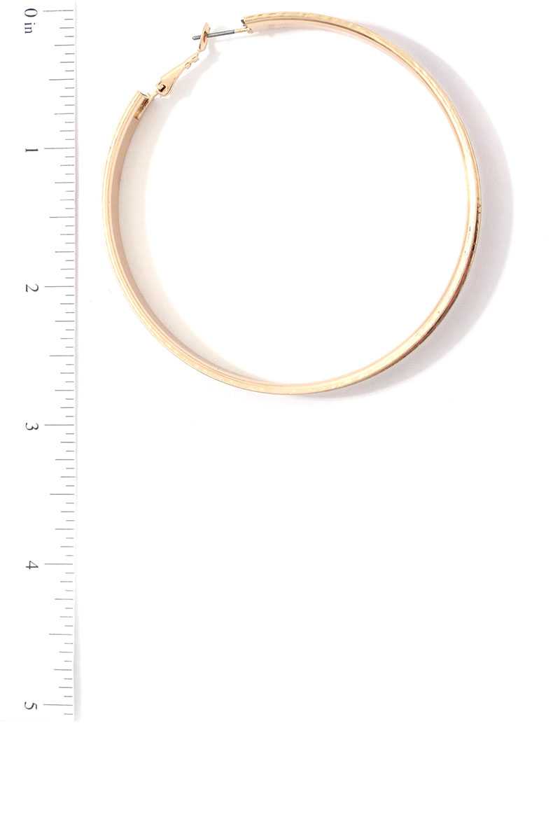 Snake Pattern Hoop Earring