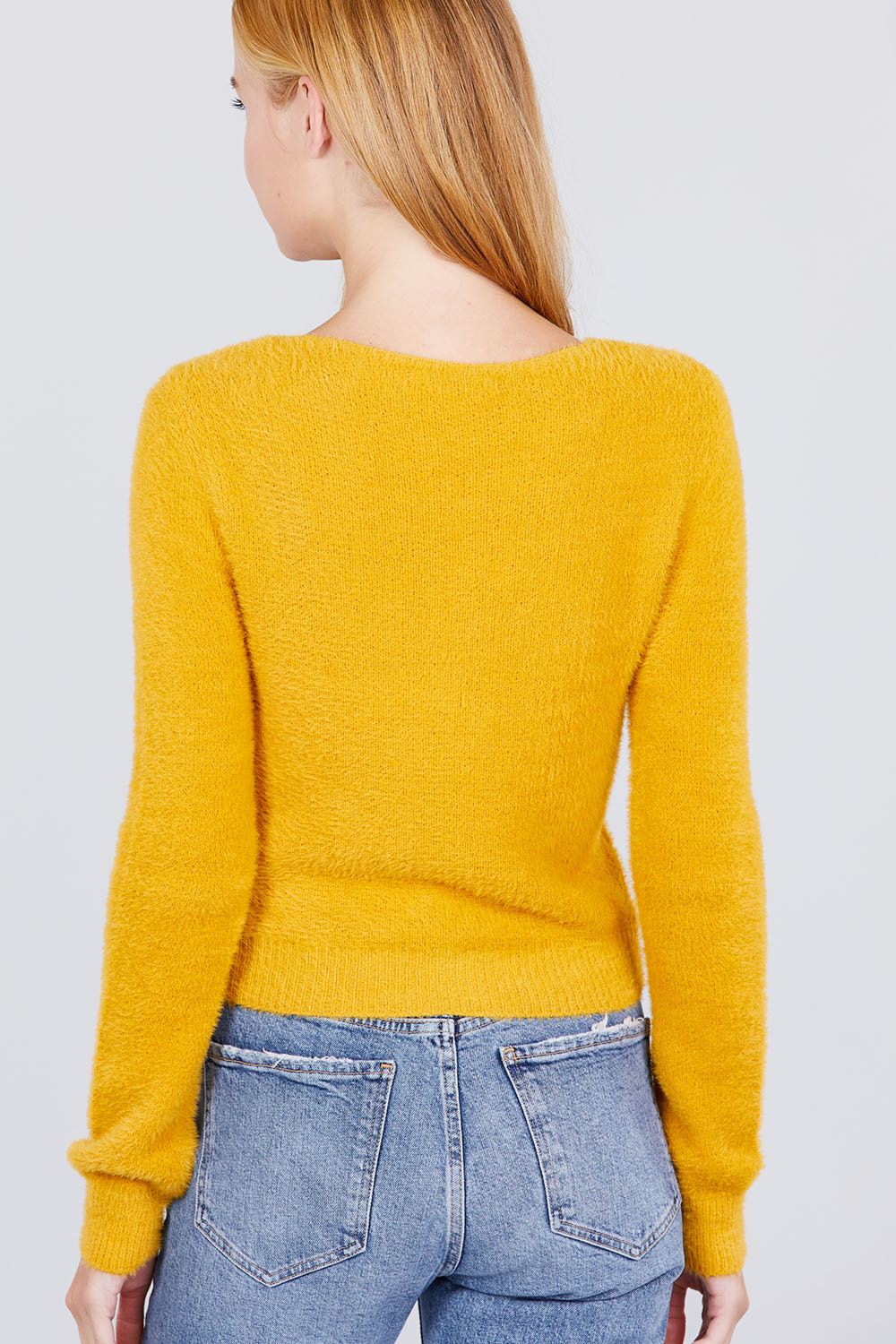 Front Twisted Knot Cozy Sweater