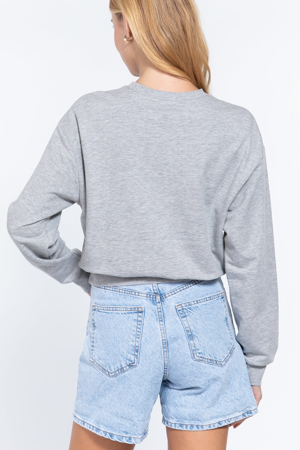 Dolman Slv French Terry Graphic Top