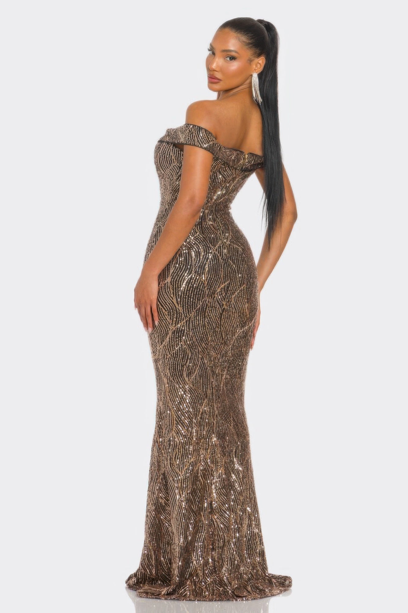 Sirene Sequins Maxi Dress