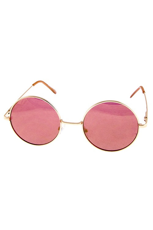 Womens hipster dapper round circle shaped sunglasses