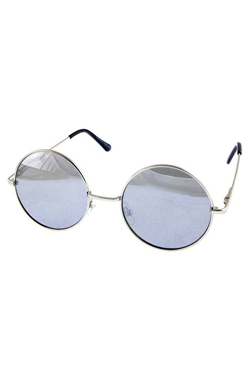 Womens hipster dapper round circle shaped sunglasses