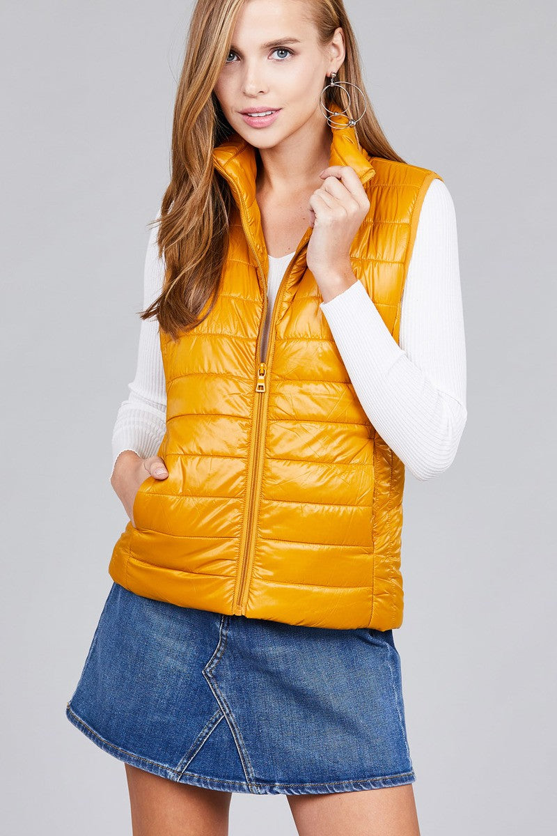 Quilted padding vest