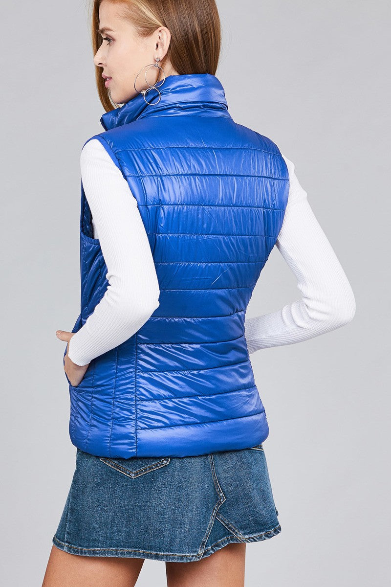 Quilted padding vest