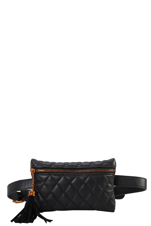 Designer Quilted Belt Fanny Bag