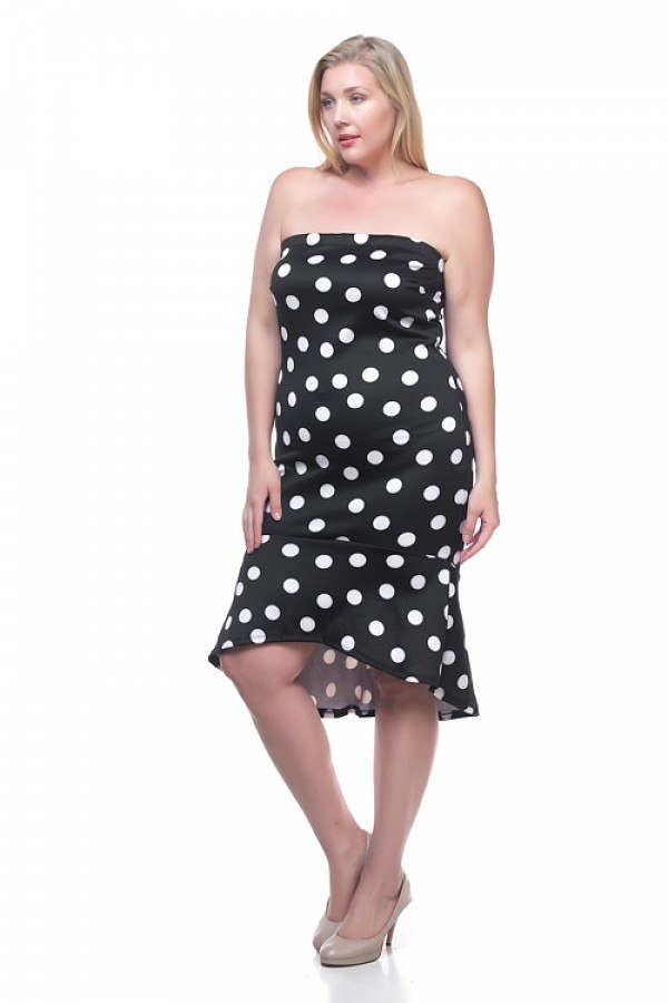 Sleeveless Polka Dot Dress