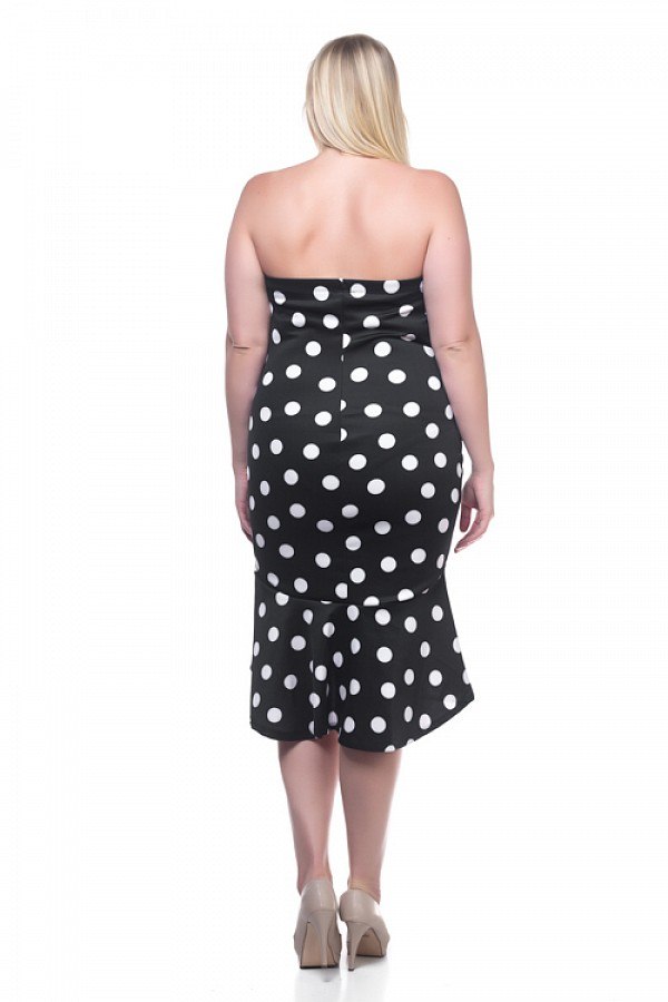 Sleeveless Polka Dot Dress