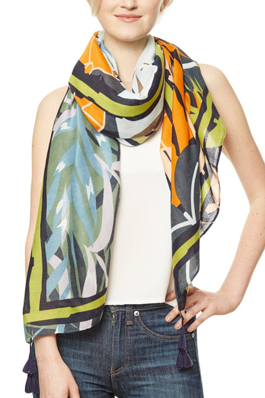 Leaf Print Scarf