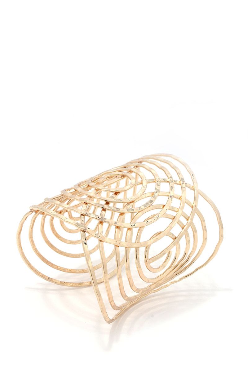 Hammered Wired Cuff Bracelet