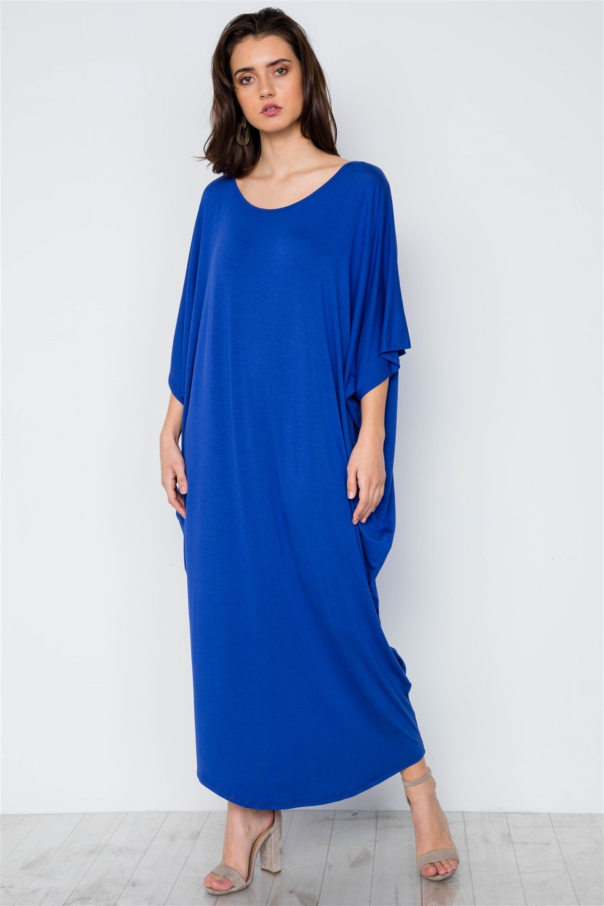Oversized Fit Maxi Shirt Dress