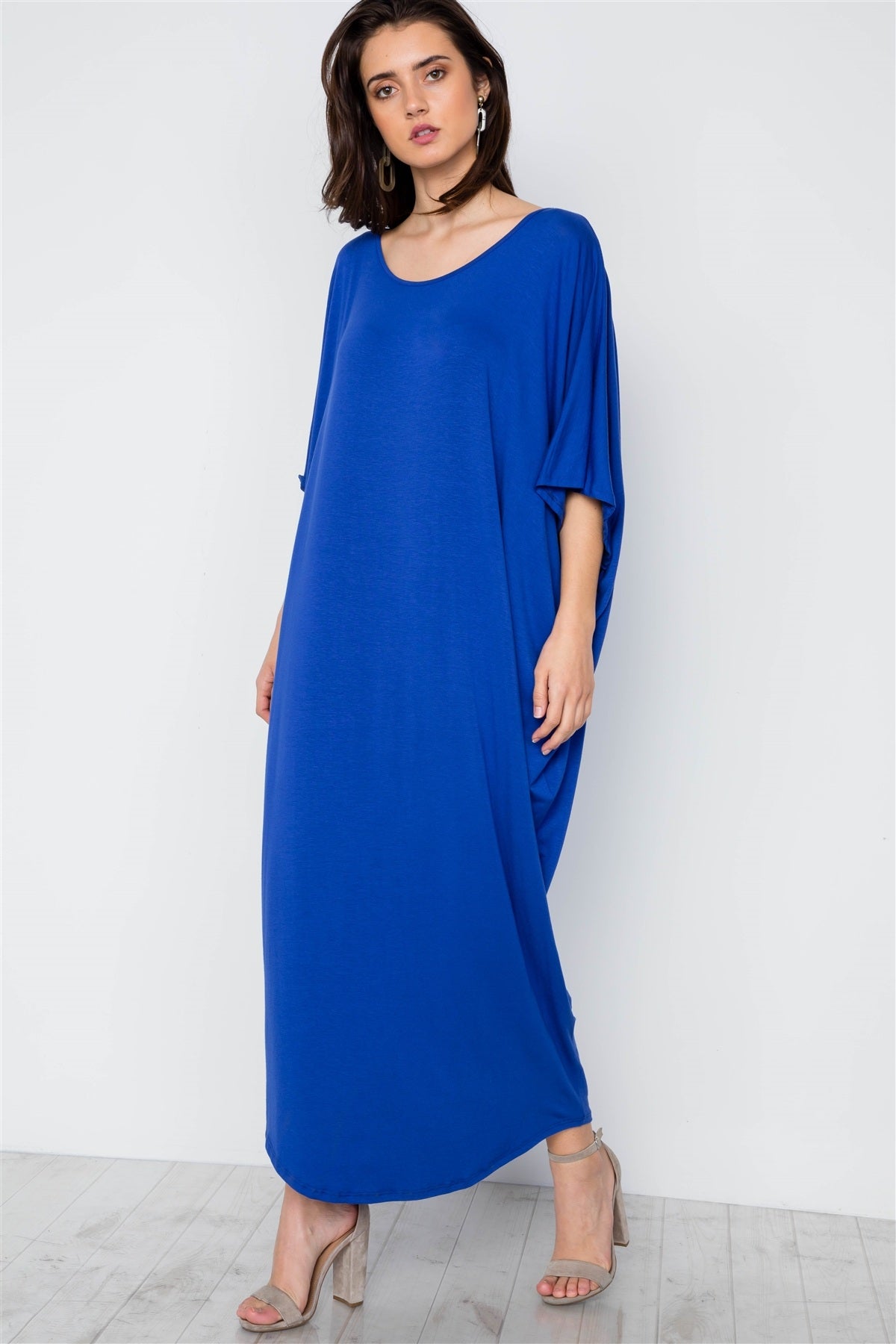 Oversized Fit Maxi Shirt Dress