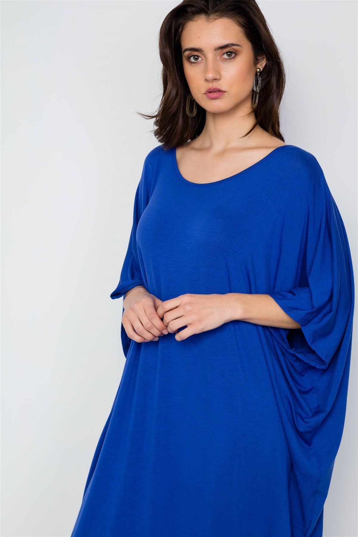 Oversized Fit Maxi Shirt Dress