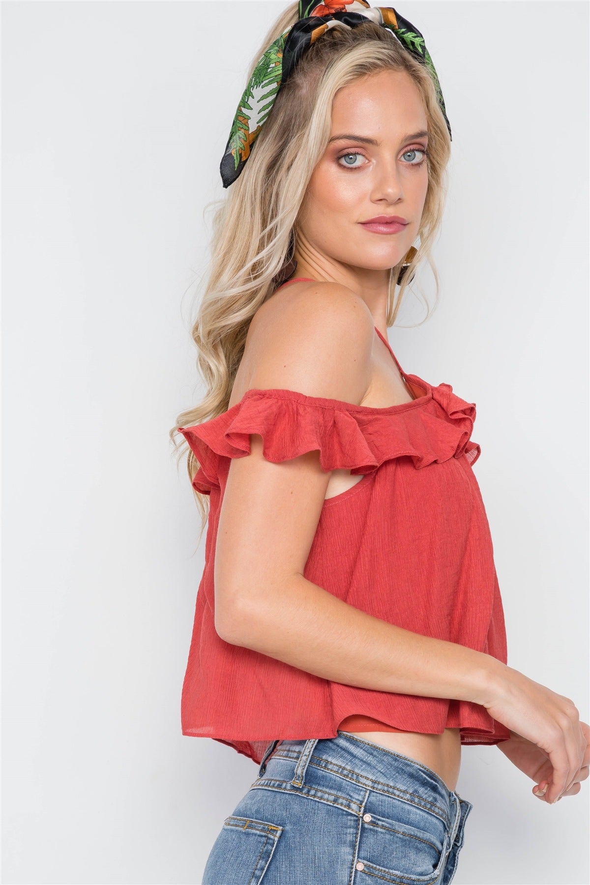 Ruffle Layer Halter Top