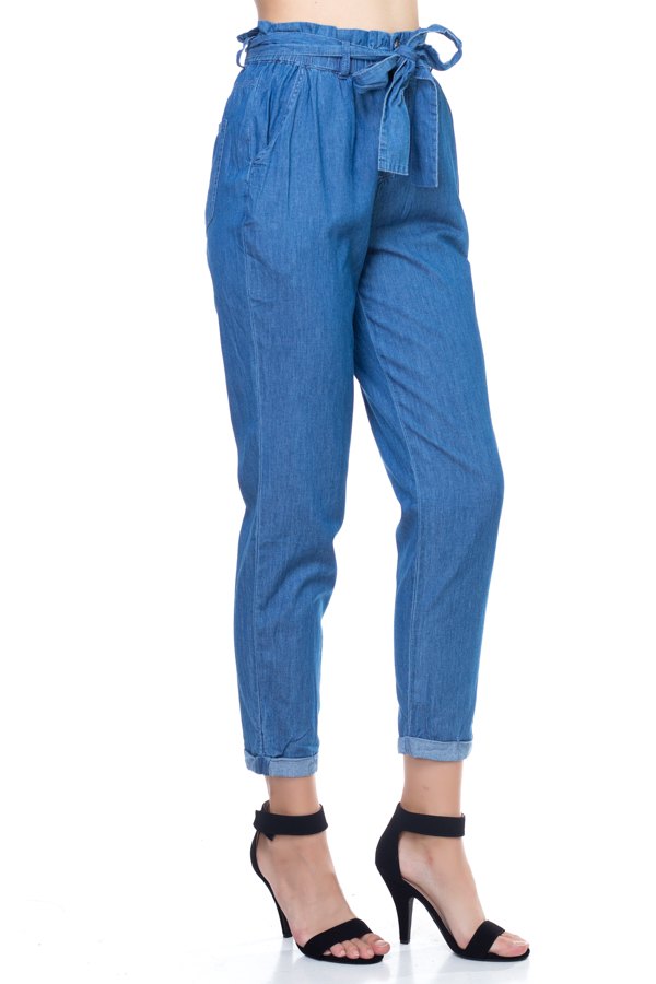 Chambray Denim Pants