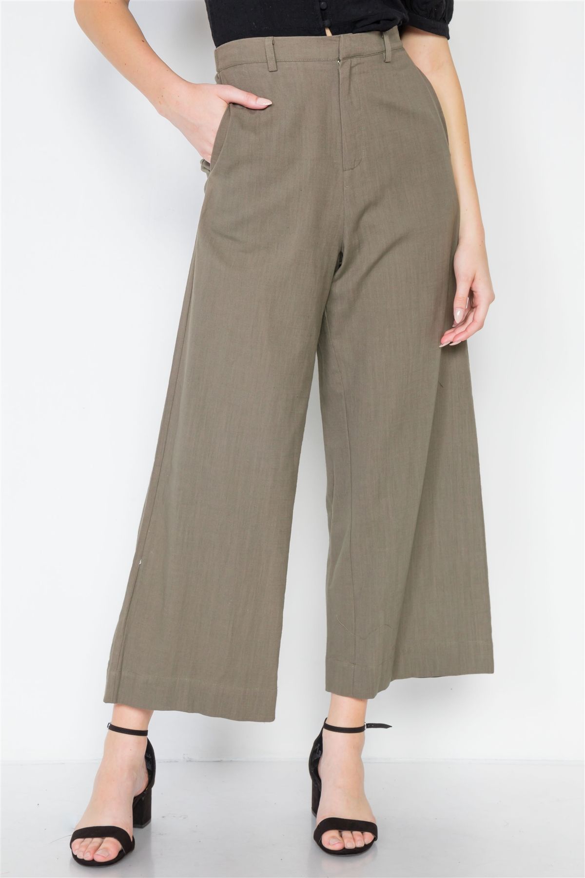 High-waist Wide Leg Pants