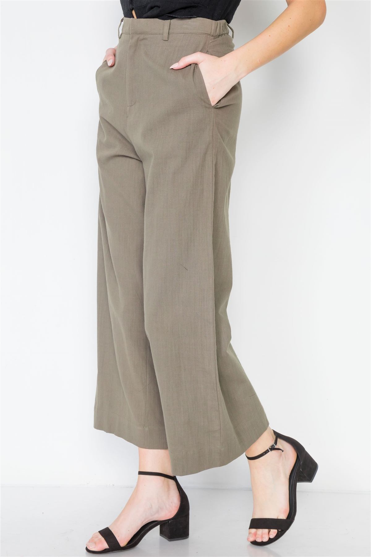 High-waist Wide Leg Pants