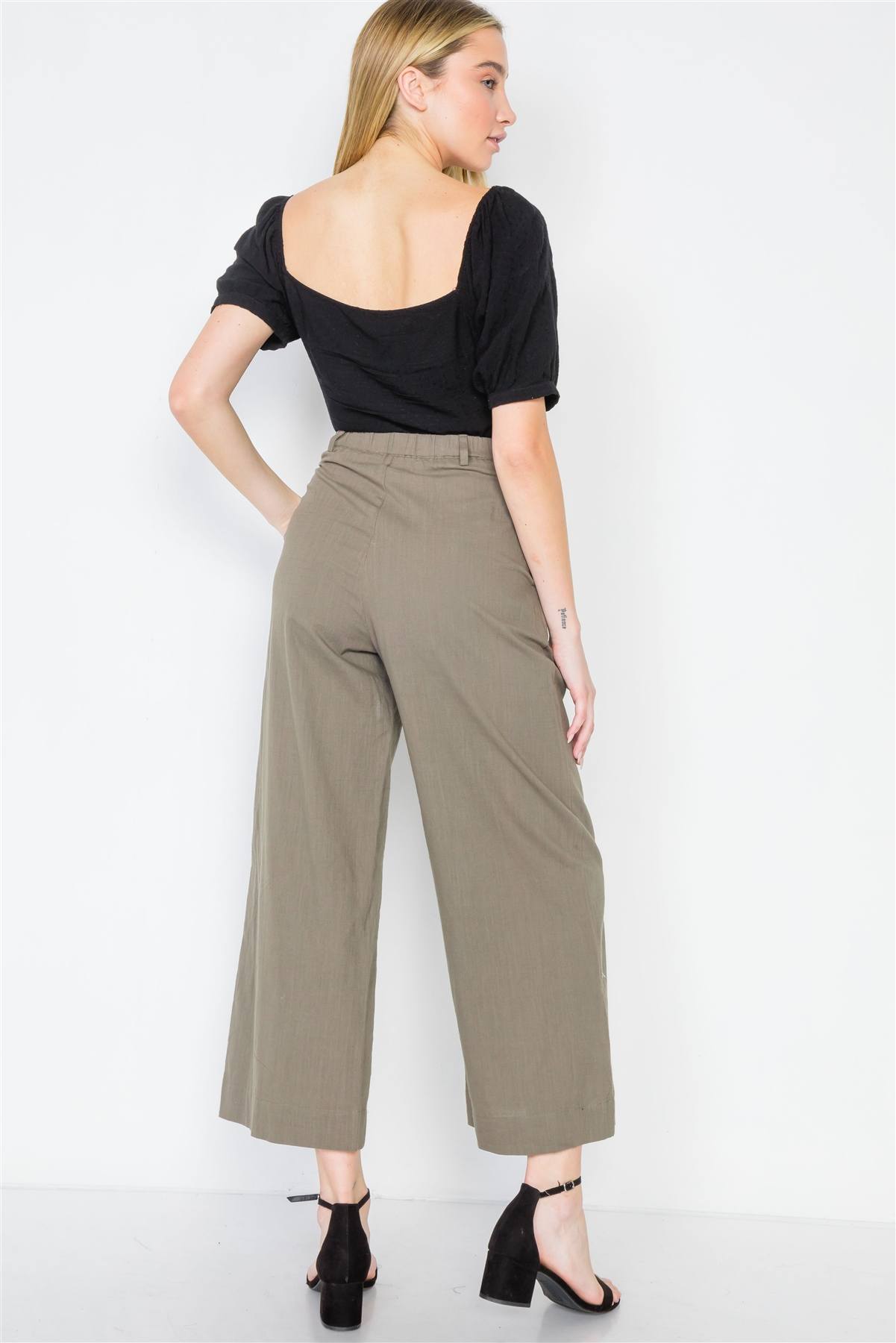 High-waist Wide Leg Pants