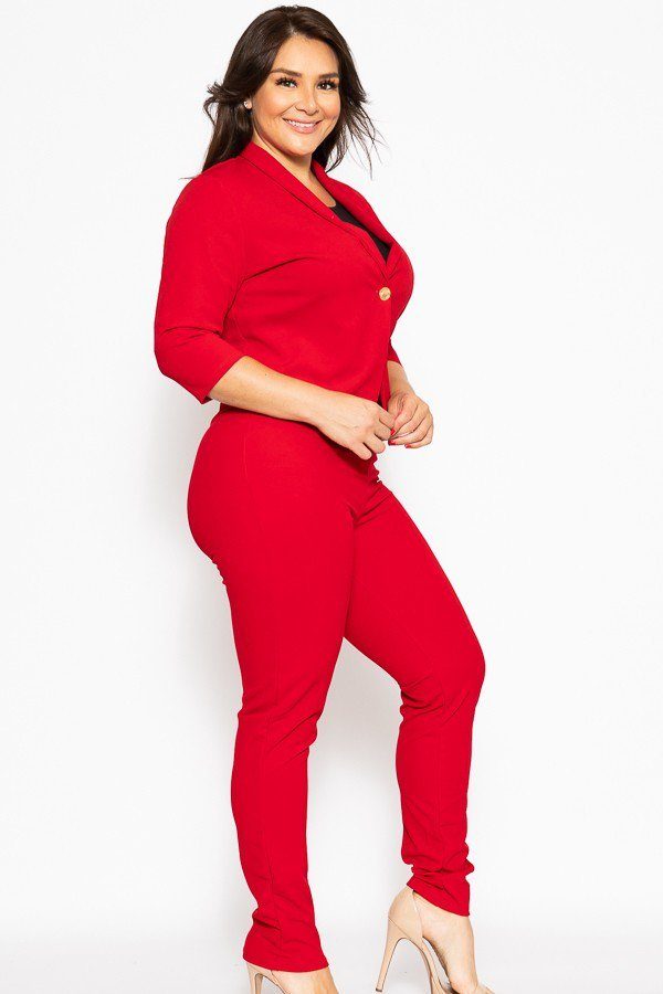 Classic Pant Suit Set