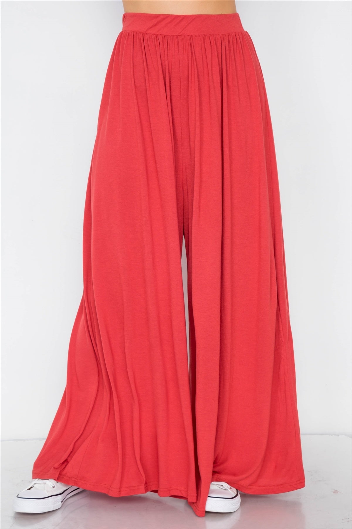 Wide Leg Maxi Hipster High Waist Pant