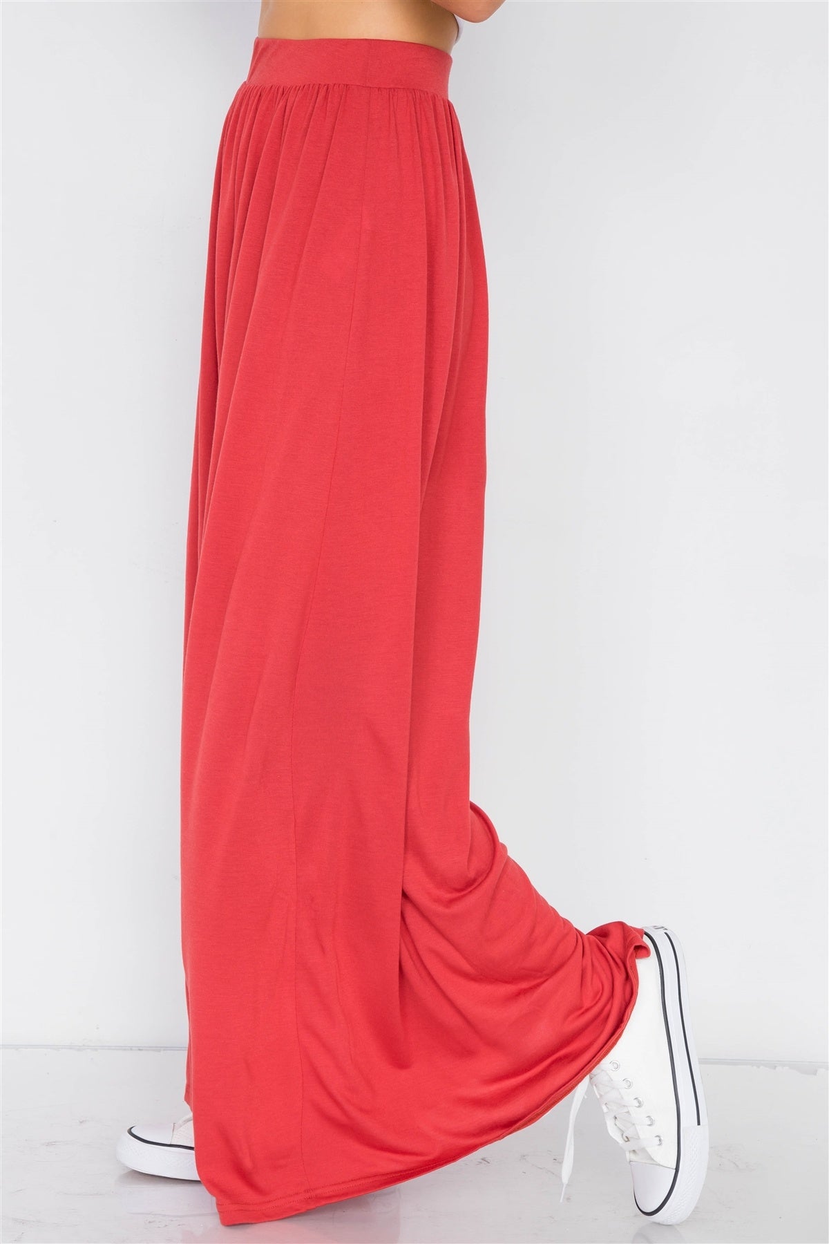 Wide Leg Maxi Hipster High Waist Pant