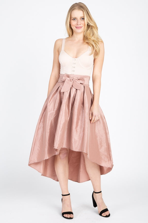 Taffeta High-low Skirt