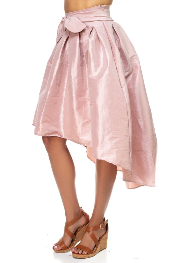 Taffeta High-low Skirt