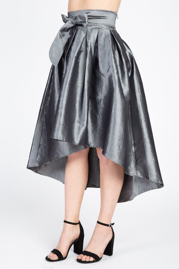 Taffeta High-low Skirt