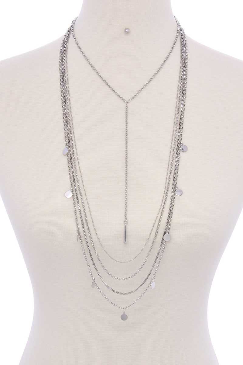 Metal Multi Chain Necklace