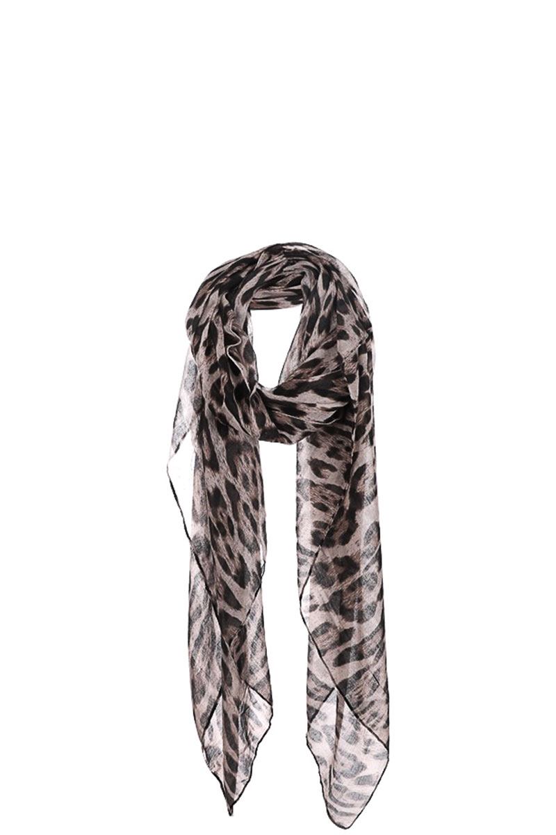 Fashion Leopard Chiffon Scarf