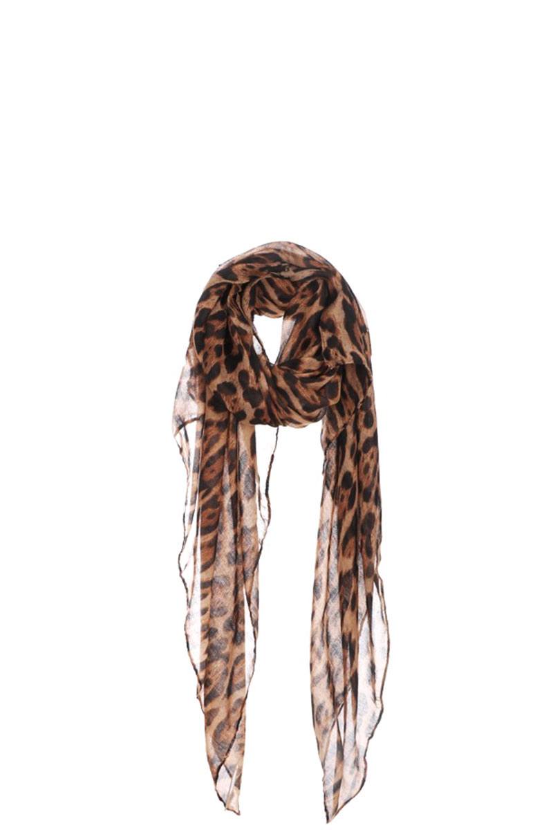 Fashion Leopard Chiffon Scarf