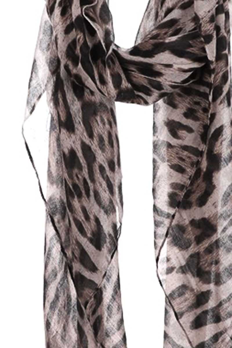 Fashion Leopard Chiffon Scarf