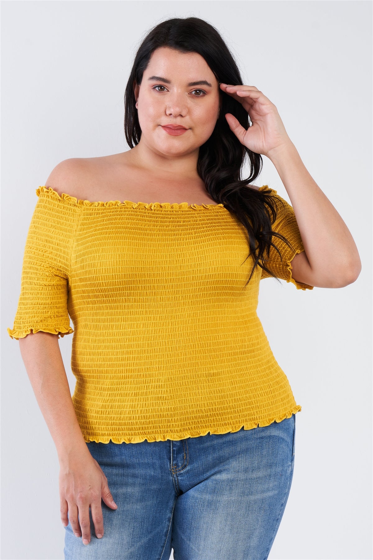 Plus Size Off The Shoulder Top