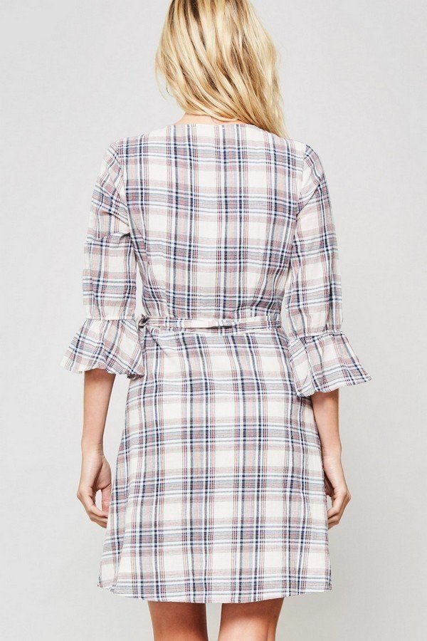 A Plaid Woven Dress