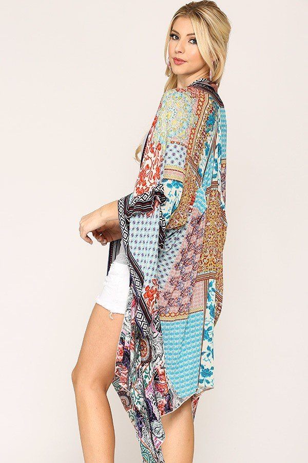 Vintage Printed Kimono