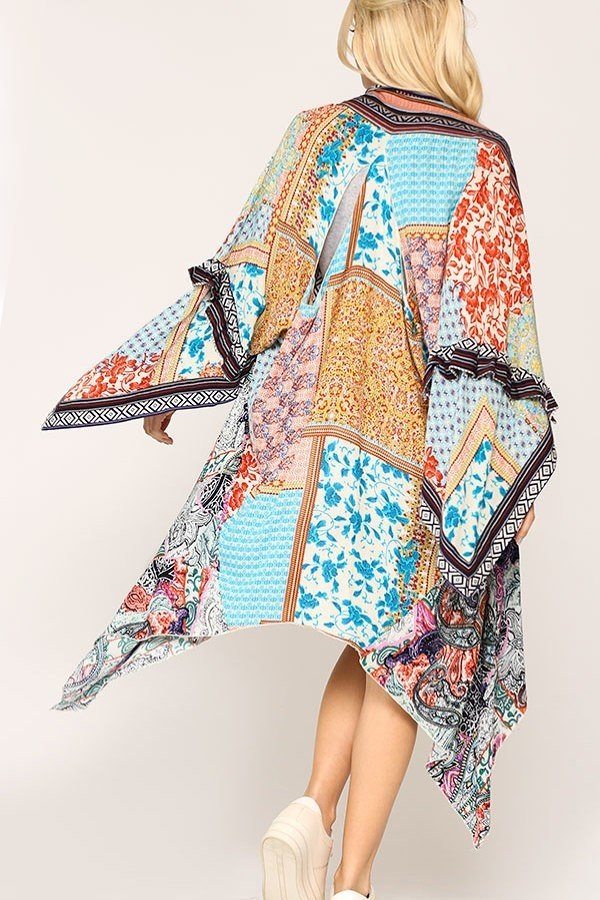 Vintage Printed Kimono