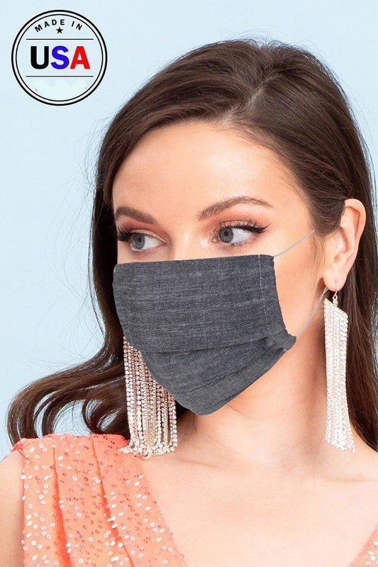 Made In Usa Unisex Fashionable, Reusable Washable, Cool Breathable Fabric Face Mask