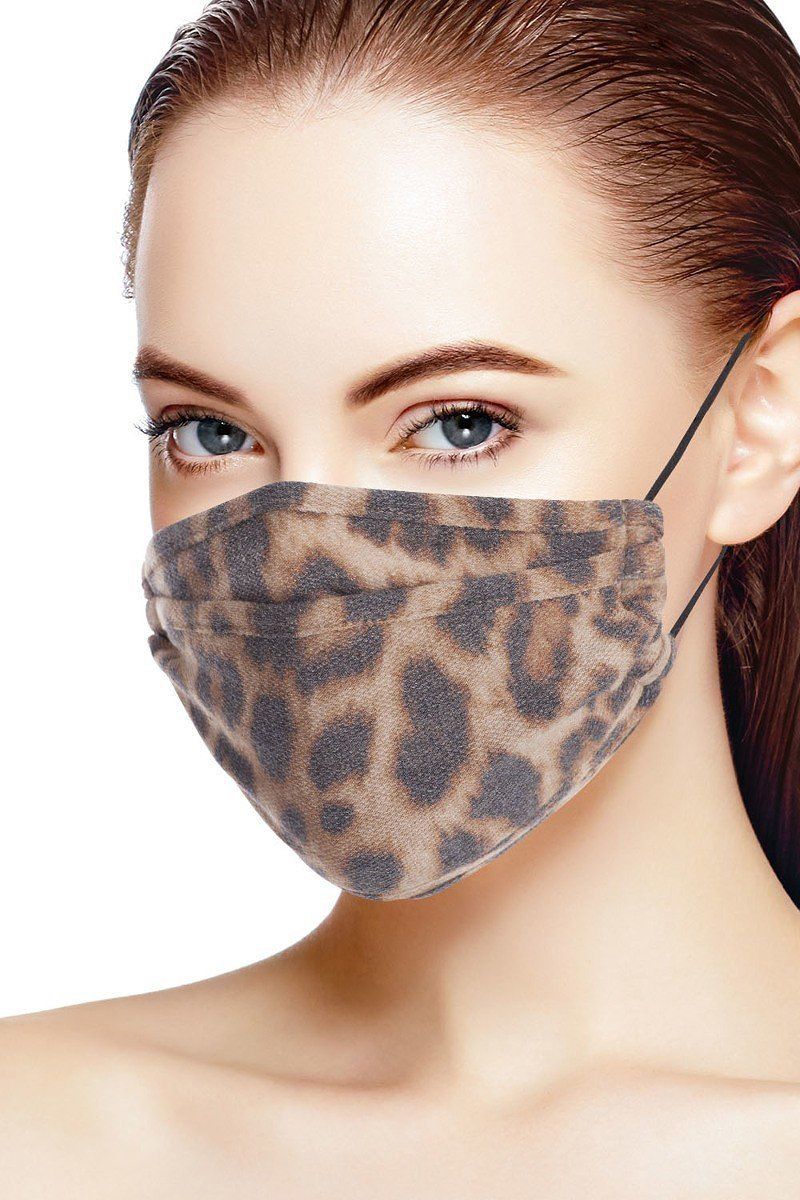 Leopard Print 3d Reusable Face Mask