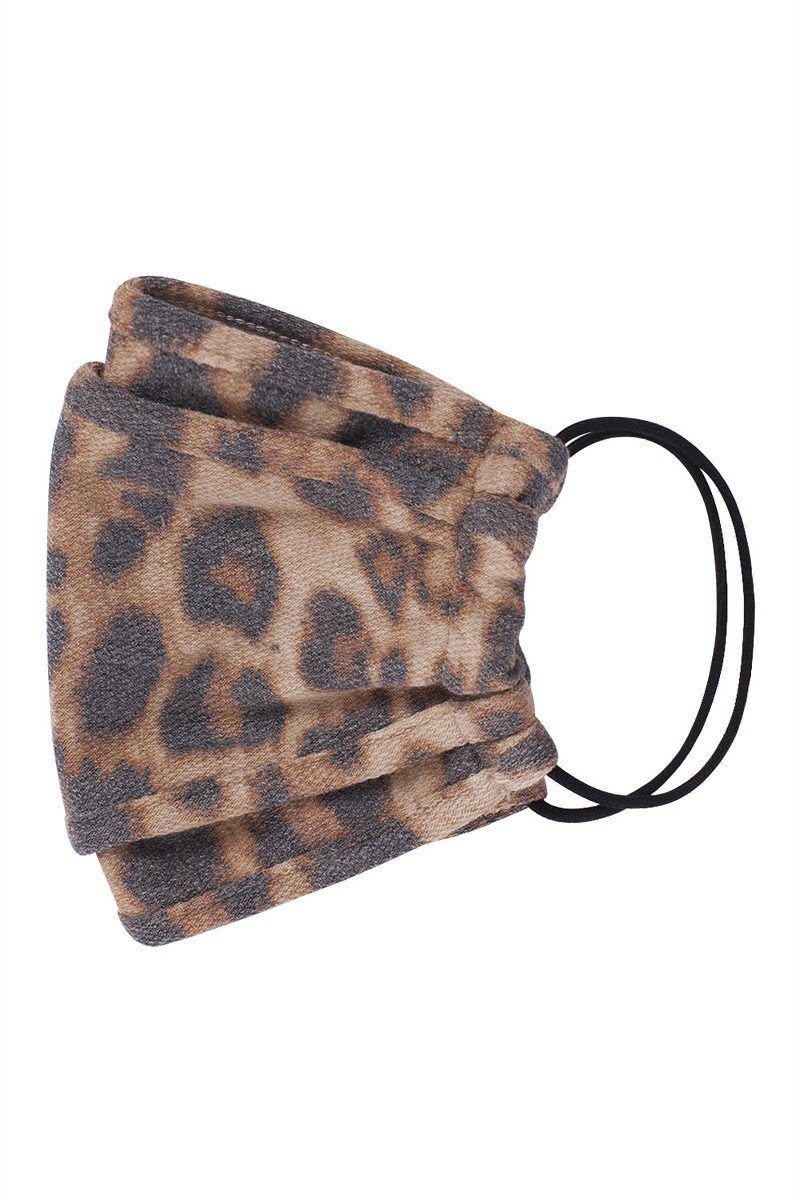 Leopard Print 3d Reusable Face Mask