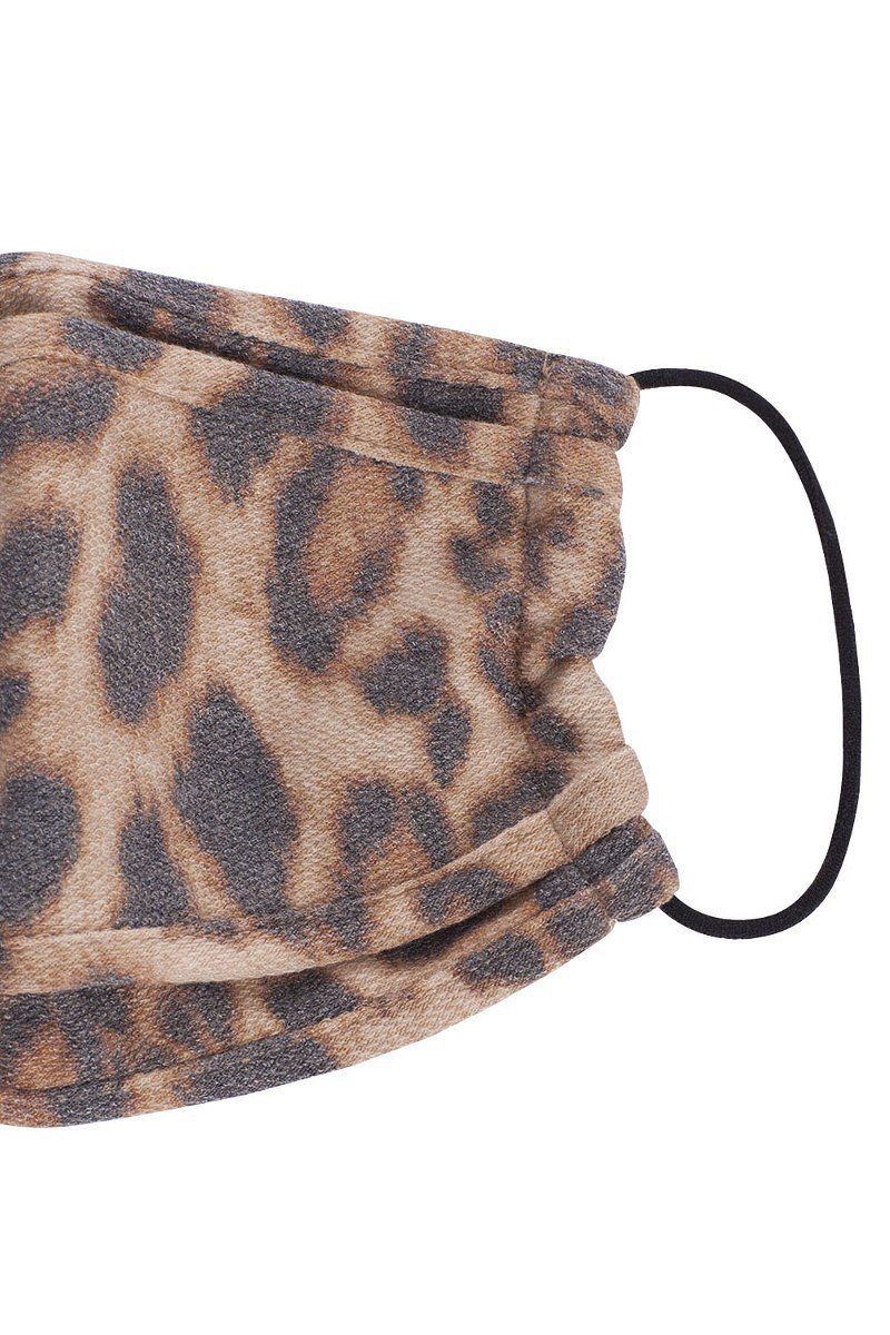 Leopard Print 3d Reusable Face Mask