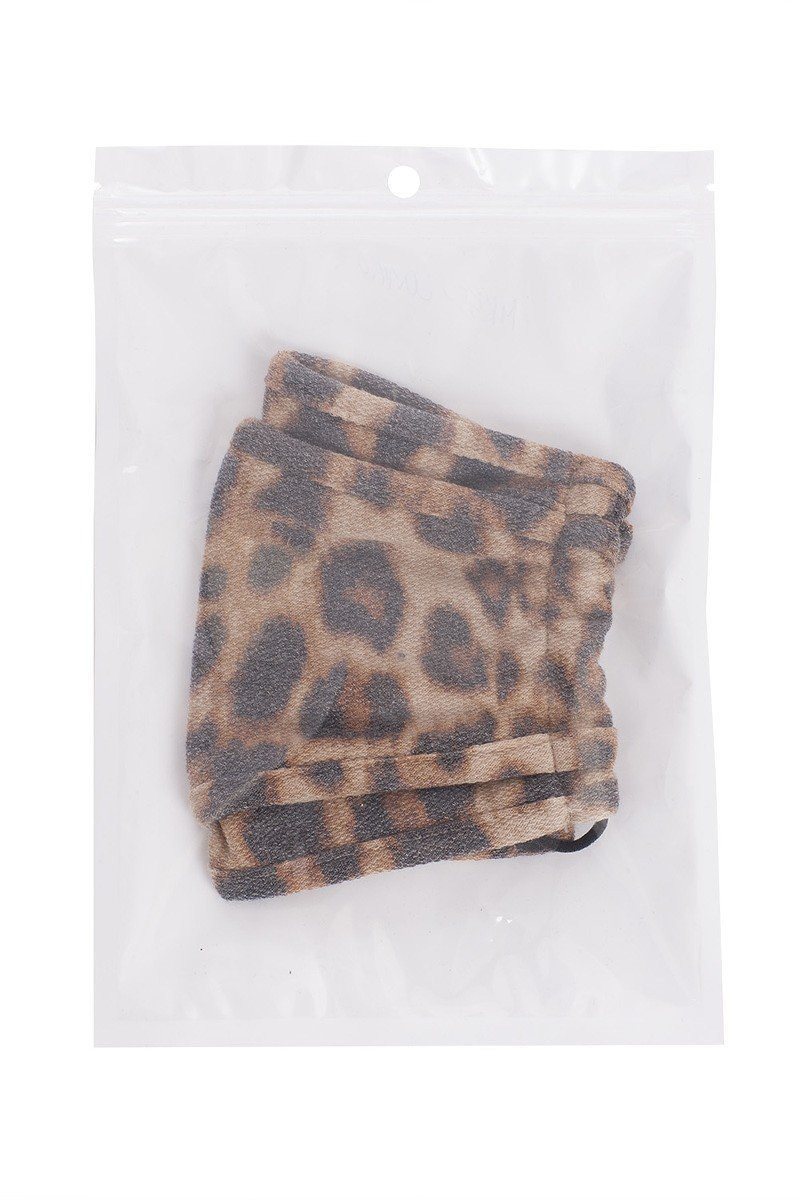 Leopard Print 3d Reusable Face Mask