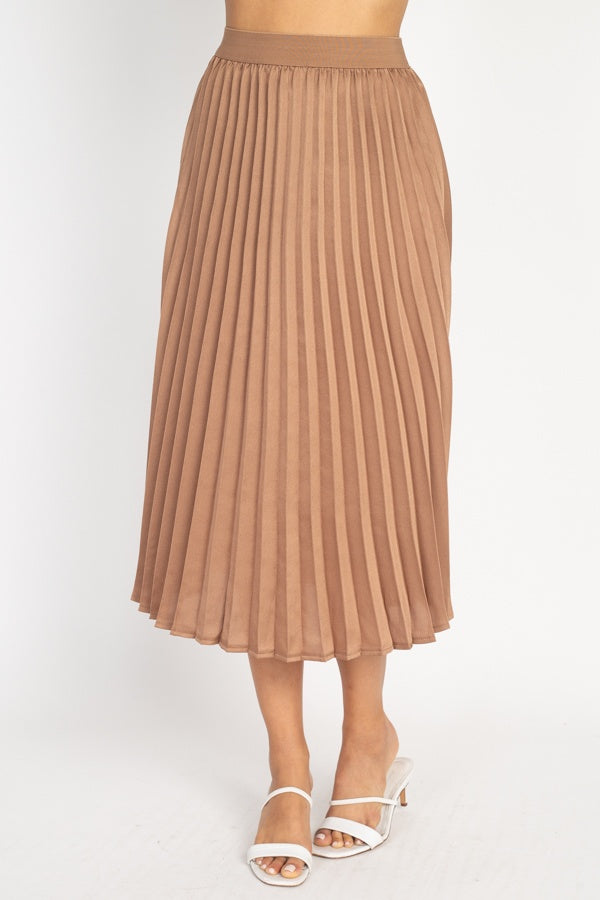 Pleated Maxi Skirt