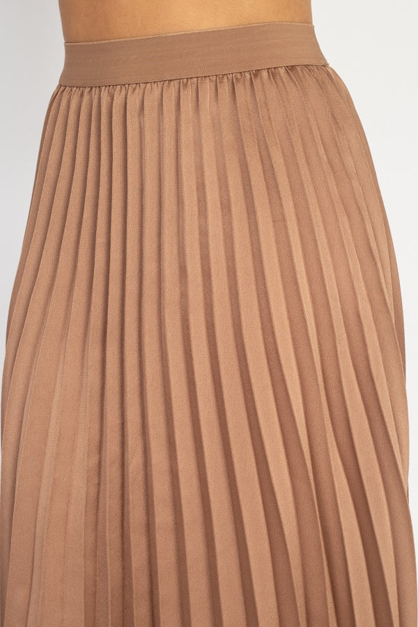 Pleated Maxi Skirt