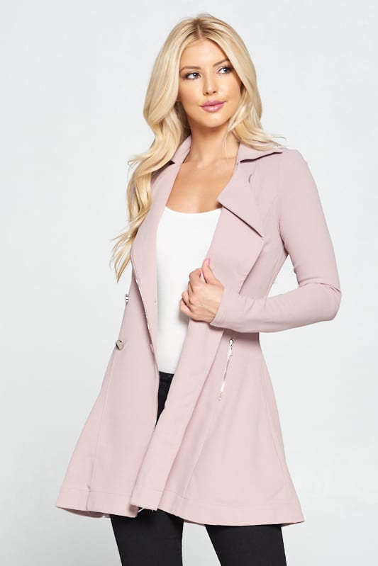 Double Breasted Flare Blazer Dress