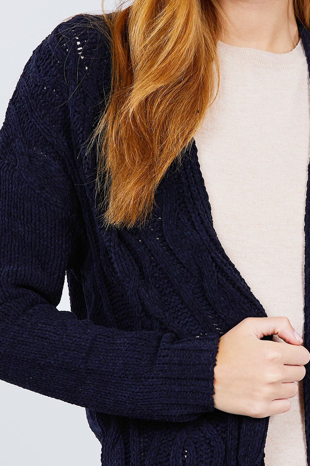 Chenille Sweater Cardigan