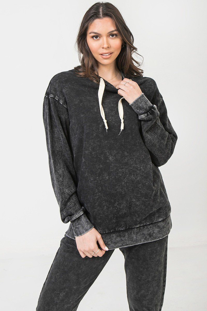 A Mineral Washed Hoodie