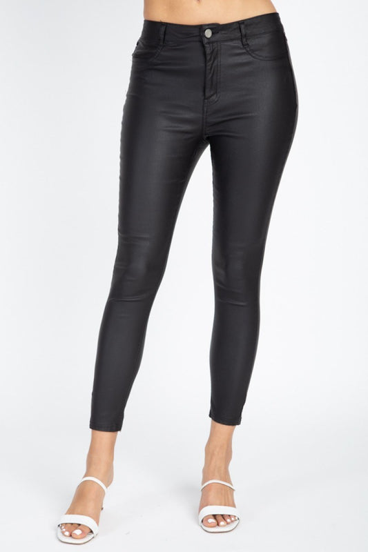 Faux Leather Skinny Pants