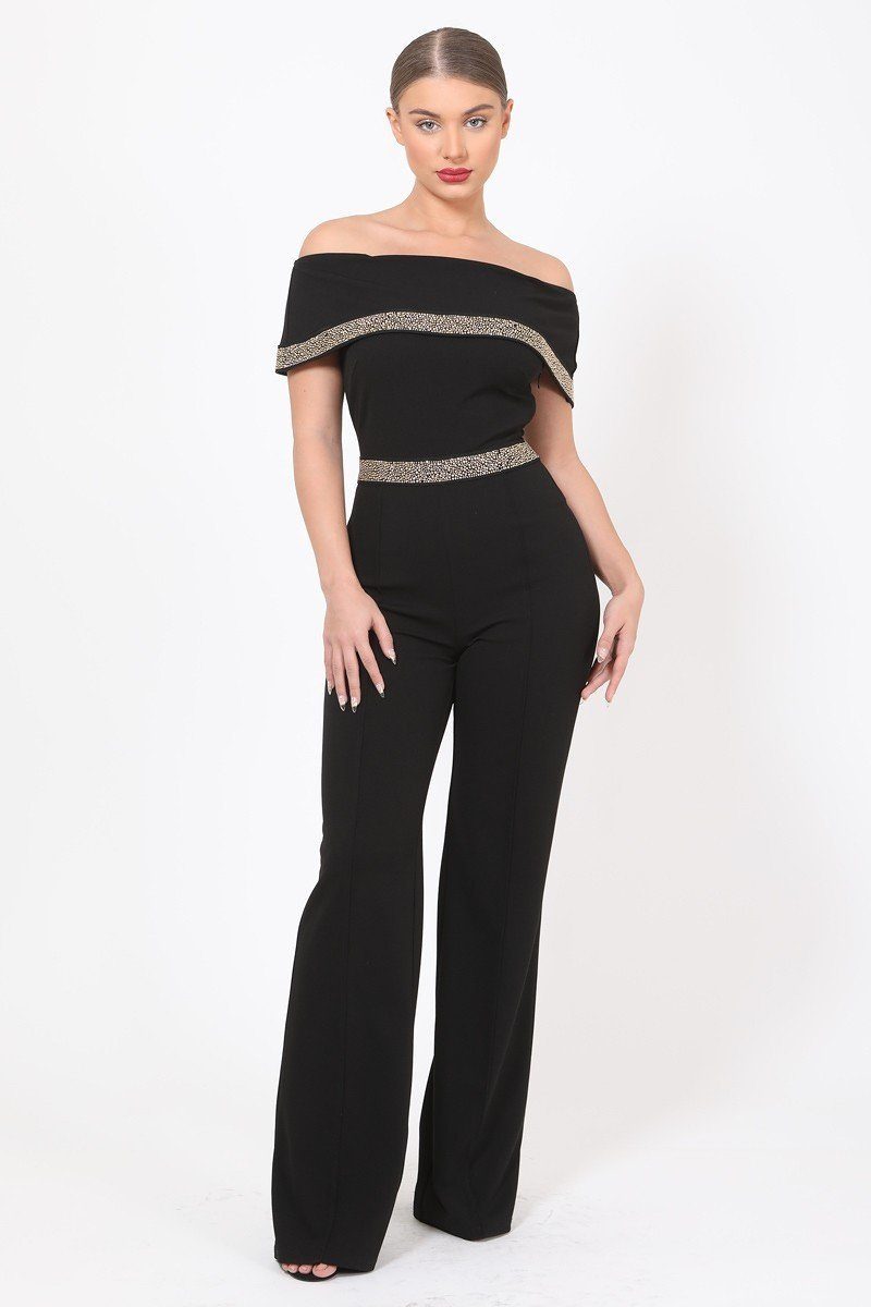 Off Shoulder Jumpsuit