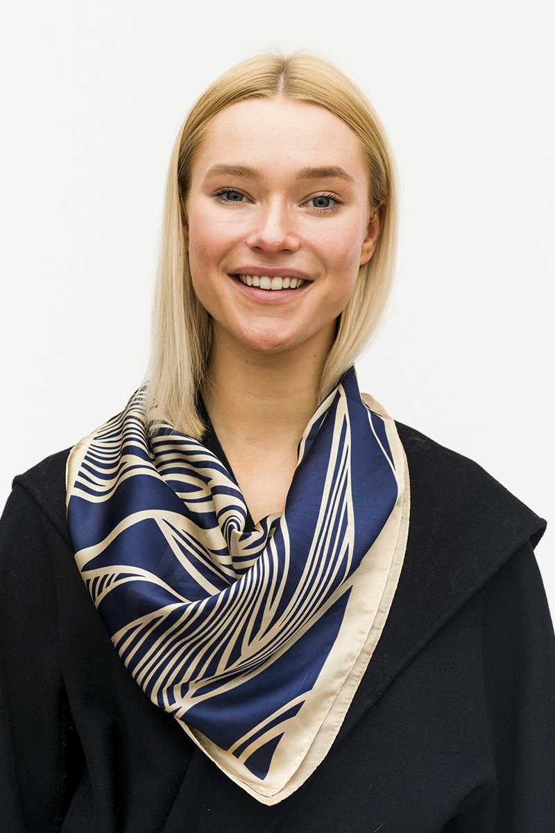 Fashion Leaf Print Neck Scarf