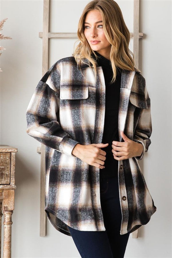 Thick, Heavy Material Shacket