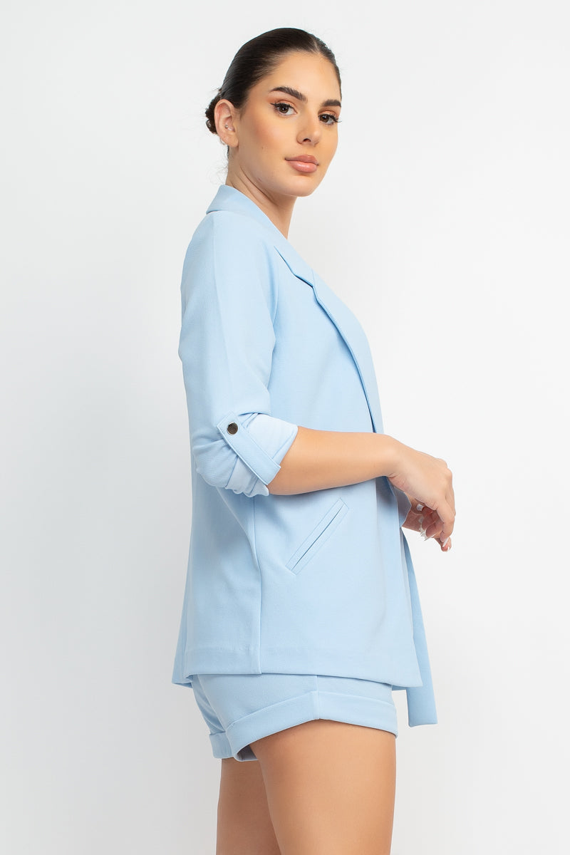 Roll-up Quarter Sleeve Jacket